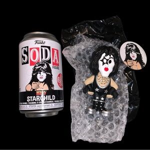 New Confirmed Vaulted StarChild Paul Stanley KISS Band Funko Soda Common
